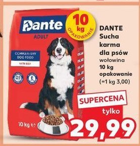 Karma dla psów wołowina Dante promocja w Kaufland
