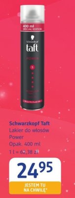 Lakier do włosów Schwarzkopf Taft Power promocja w Drogerie DM