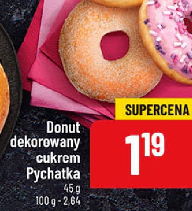 Donut z cukrem Pychatka promocja