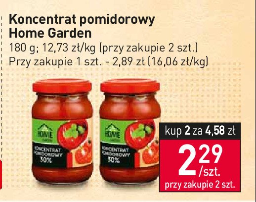 Koncentrat pomidorowy Home garden promocja