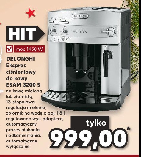 Ekspres automatyczny esam 3200 s De'longhi promocja