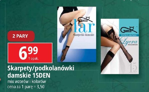 Podkolanówki 15 den Gatta promocja