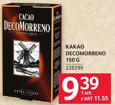 Kakao Decomorreno 150 g promocja w Selgros