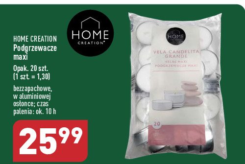 Podgrzewacze maxi Home creation promocja