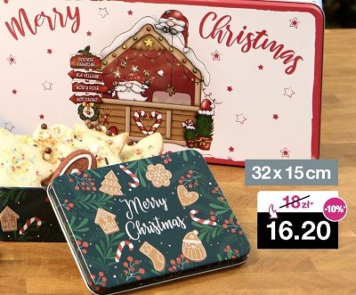 Puszka na ciasteczka 32x15cm promocja w Woolworth