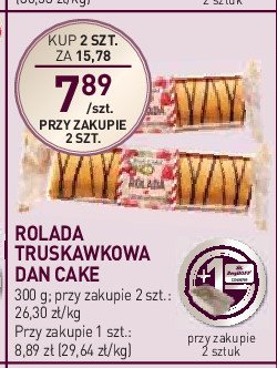 Rolada truskawkowa Dan cake promocja