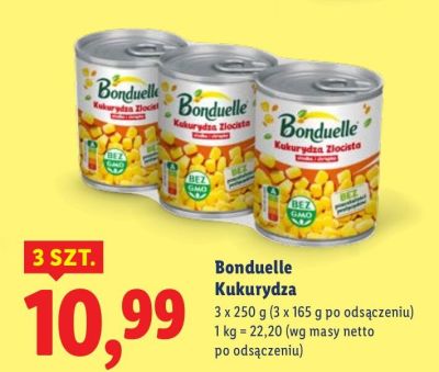 Kukurydza Bonduelle promocja w Lidl