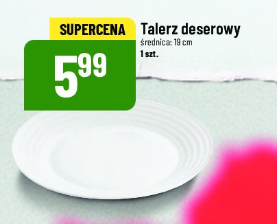 Talerz deserowy 19 cm promocja w POLOmarket