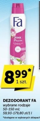 Dezodorant FA różne rodzaje promocja w Groszek
