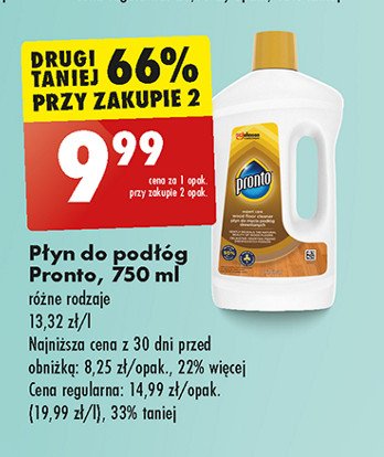 Płyn do podłóg i mebli drewnianych Pronto promocja