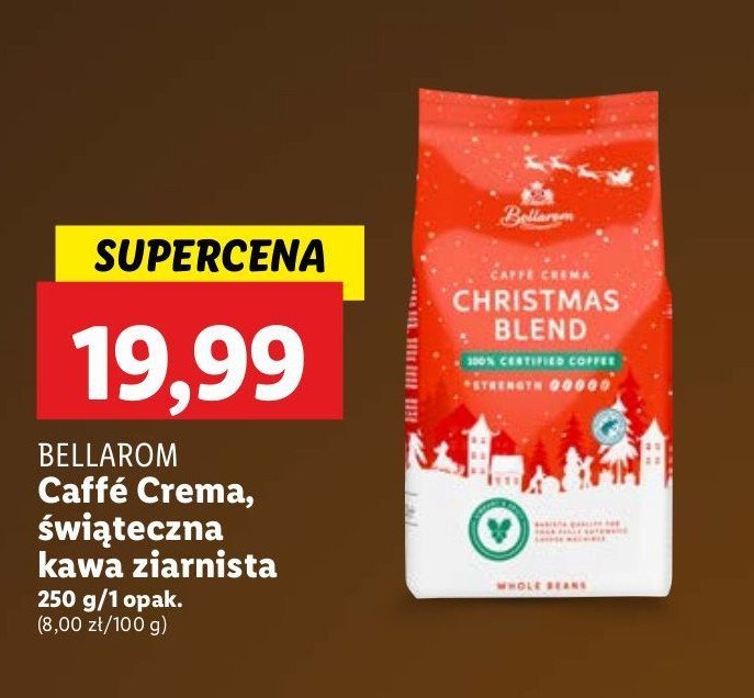 Kawa Bellarom cafe crema christmas blend promocja