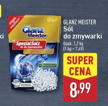 Sól do zmywarek Glanzmeister promocja w Aldi