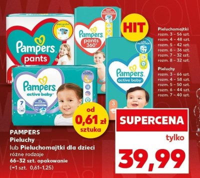 Pieluchomajtki dla dzieci różne rodzaje promocja w Kaufland