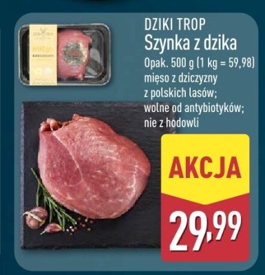 Szynka z dzika promocja w Aldi