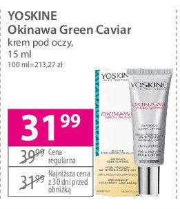 Krem pod oczy Yoskine okinawa green caviar promocja