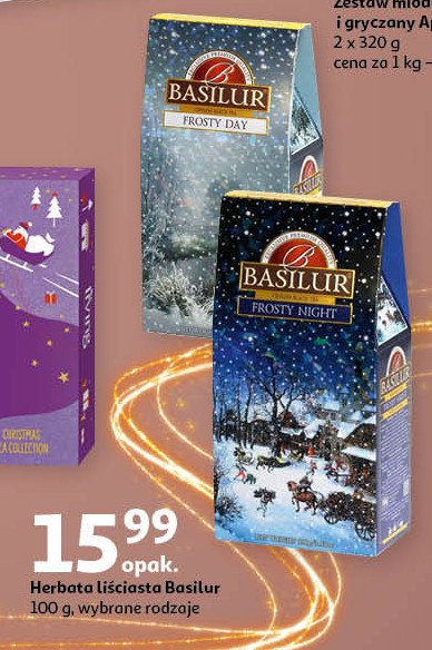 Herbata Basilur frosty night promocja w Auchan