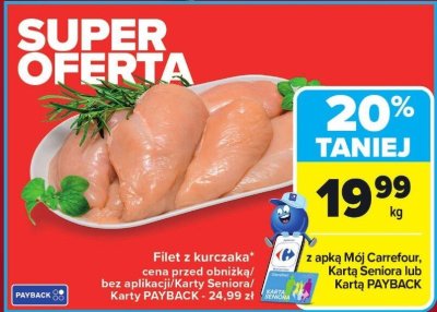 Filet z kurczaka promocja w Carrefour