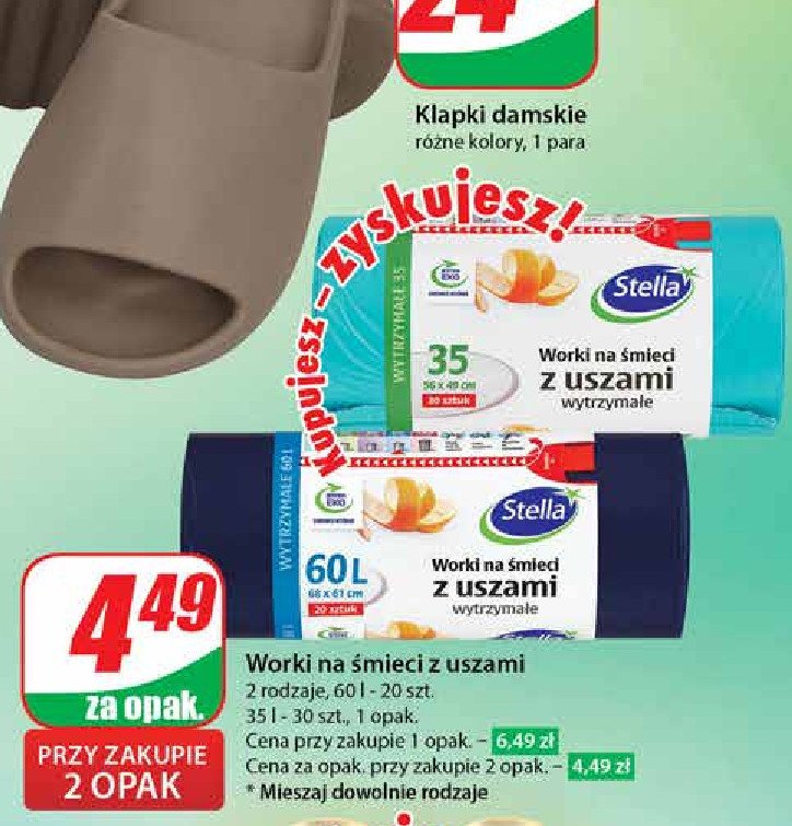 Worki na śmieci 35 l z uszami Stella promocja