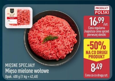 Mięso mielone wołowe promocja w Aldi