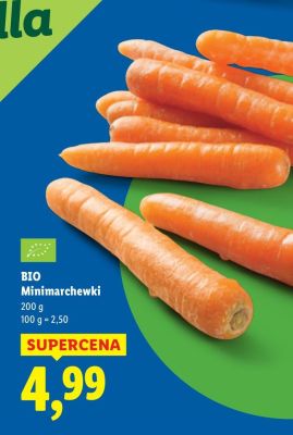 Marchew BIO Minimarchewki promocja w Lidl