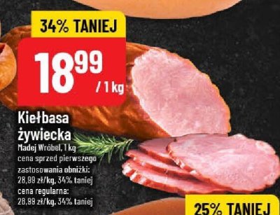 Kiełbasa żywiecka Nadej Wróbel promocja w POLOmarket