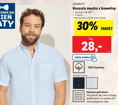 Koszula męska m-xxl Livergy promocja