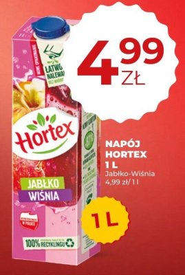 Napój Hortex Jabłko-Wiśnia 1L promocja w Duży Ben