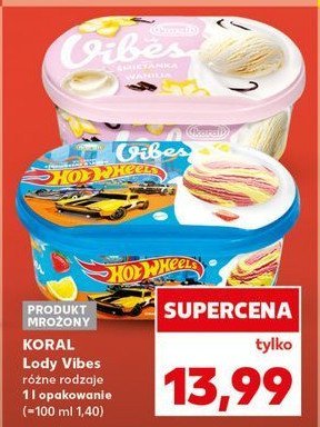Lody hot wheels Koral vibes promocja