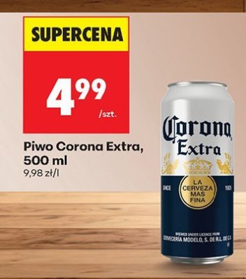 Piwo Corona Extra, 500 ml promocja w Biedronka