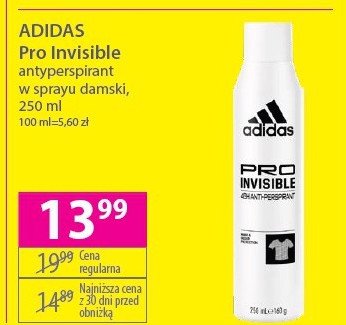 Antyperspirant Adidas pro invisible Adidas cosmetics promocja w Hebe