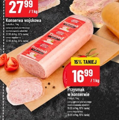 Konserwa wojskowa Lukullus promocja w POLOmarket