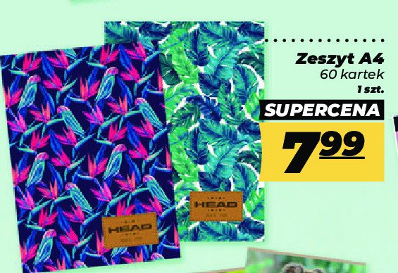 Zeszyt a4 60k Head promocja