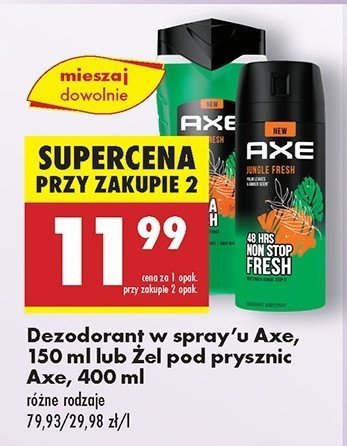 Dezodorant Axe jungle fresh promocja