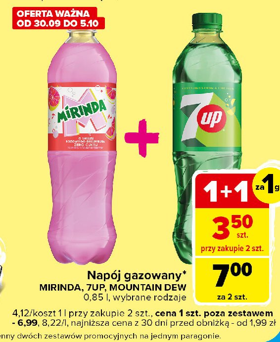 Napój pink grapefruit Mirinda promocja