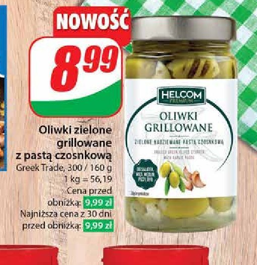 Oliwki zielone grillowane z pastą czosnkową HELCOM PREMIUM promocja