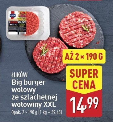 Big burger Łuków promocja w Aldi