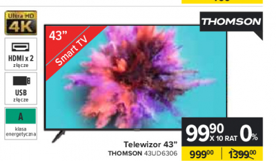 Telewizor led 43" 43ud6306 Thomson promocja