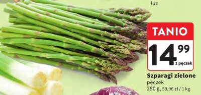Szparagi zielone pęczek promocja w Intermarche