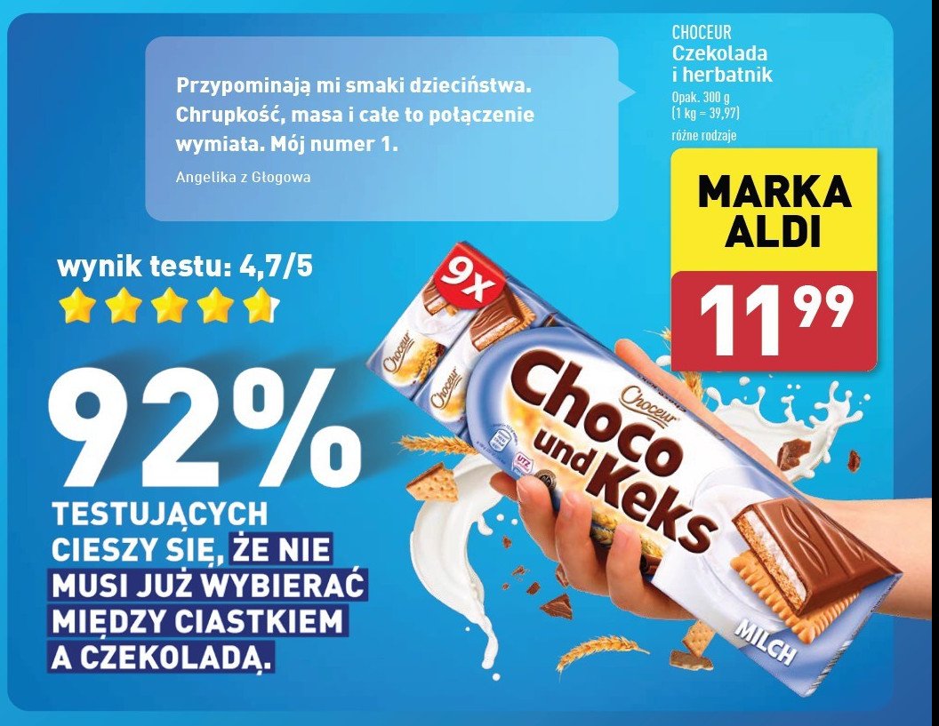 Batony mleczne Choceur promocja