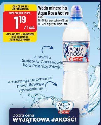 Woda mineralna Active promocja w POLOmarket