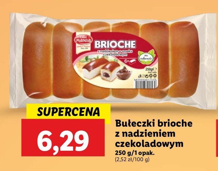 Bułeczki brioche czekoladowe Cake mania promocja