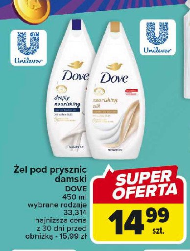 Żel pod prysznic Dove deeply nourishing promocja