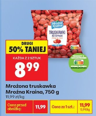 Mrożona truskawka  promocja w Biedronka