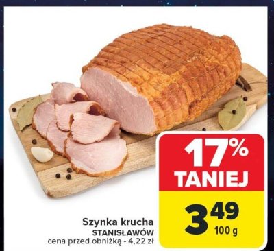 Szynka krucha Stanisławów promocja w Carrefour