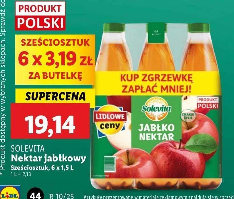 Nektar jabłkowy Solevita promocja