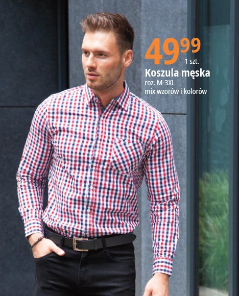 Koszula m臋ska d艂. r臋kaw rozm. m-3xl promocja