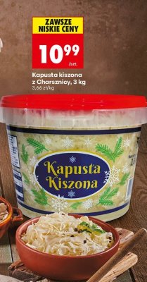 Kapusta kiszona z Charsznicy, 3 kg promocja w Biedronka