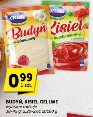 Budyń, Kisiel Gellwe wybrane rodzaje promocja w Euro Sklep