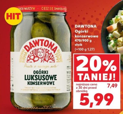 Ogórki konserwowe luksusowe promocja w Kaufland