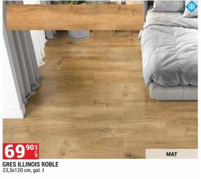 Gres ILLINOIS ROBLE 23,3x120 cm, gat. I promocja w Merkury Market